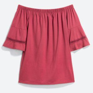 Lux and Co maternity top, small, light magenta